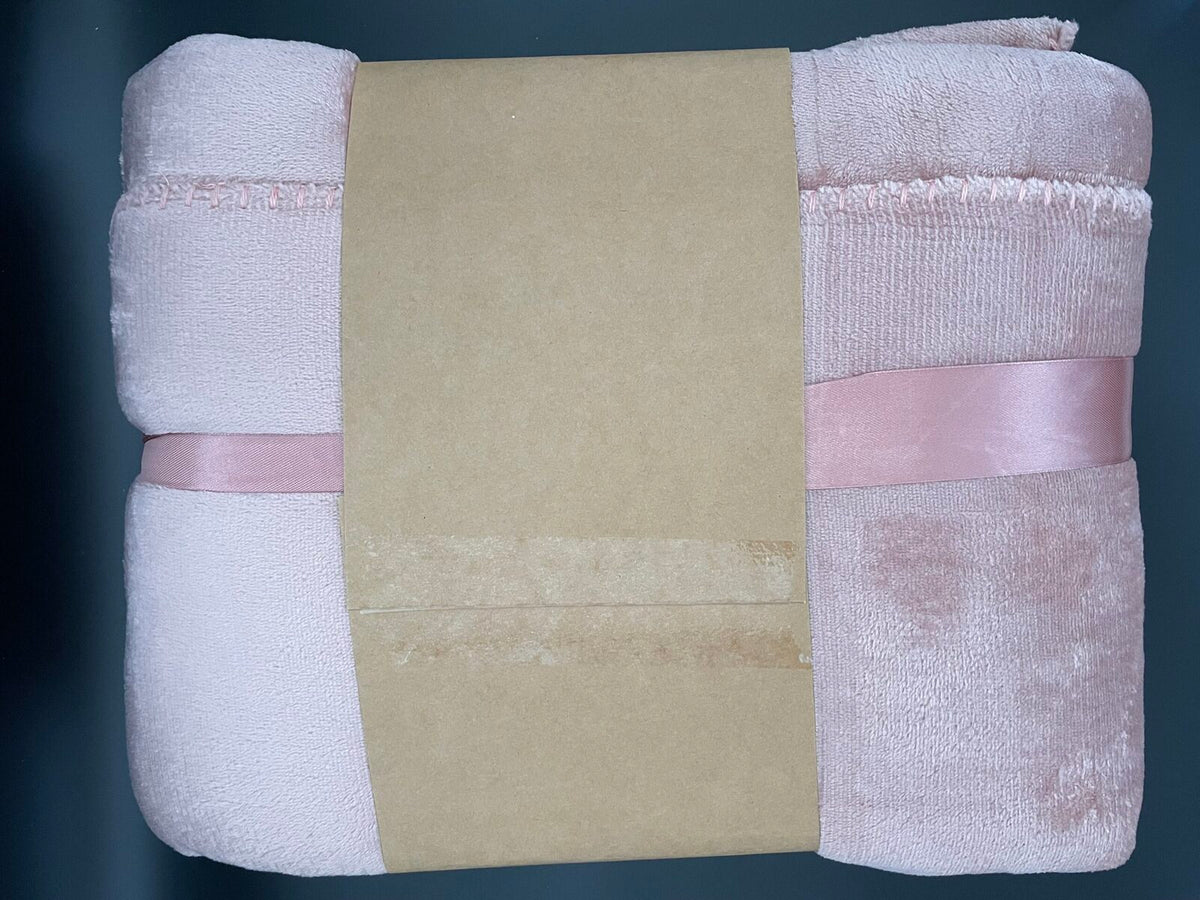flanel deken achterkant roze