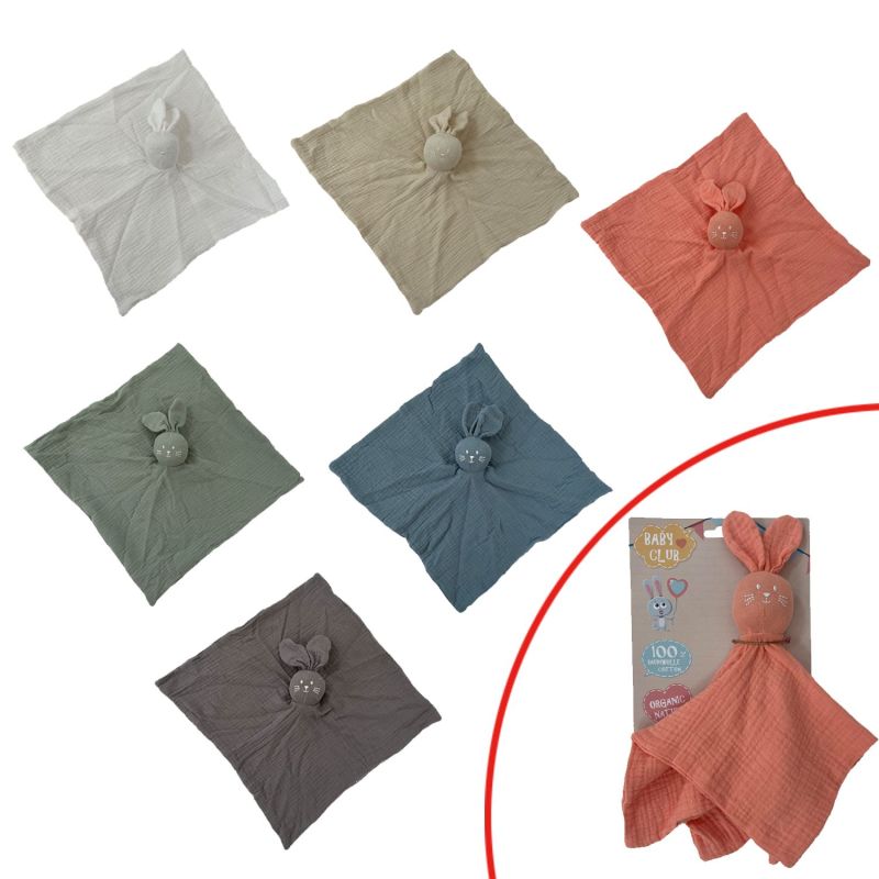 Hydrofiel baby knuffeldoekje konijn - 6 kleuren - Antonio Home
