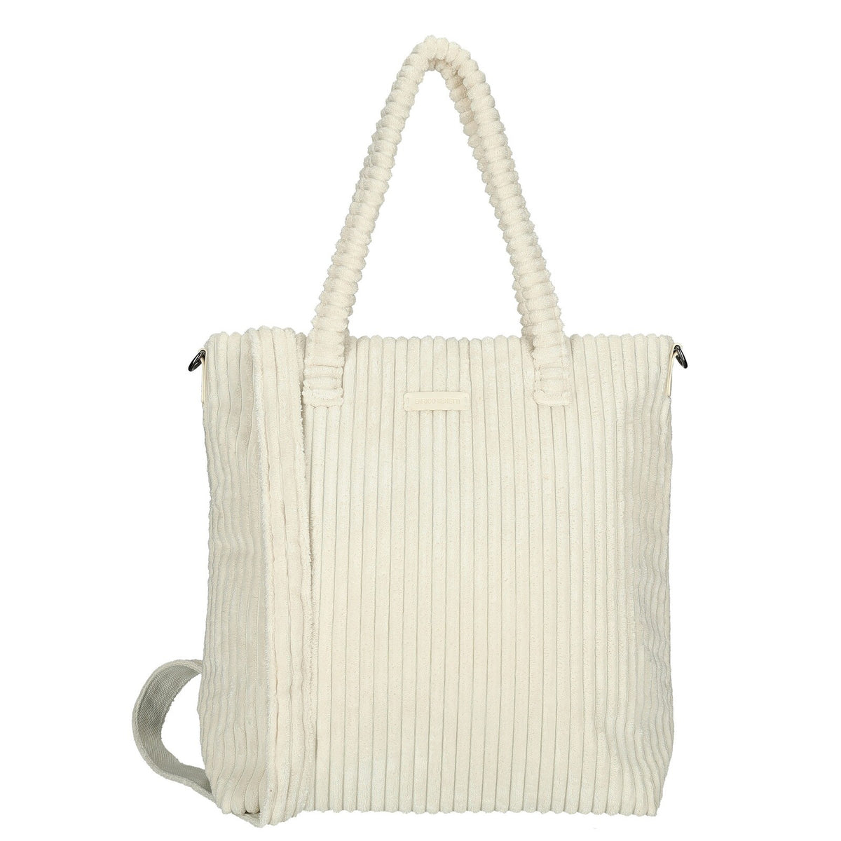 Witte Enrico Benetti Rosie corduroy shopper 78026; zachte corduroy structuur en warm design.