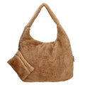Camel Enrico Benetti Teddy shopper 66595; zachte teddy‑stof, volledig gevoerd en handig in gebruik.