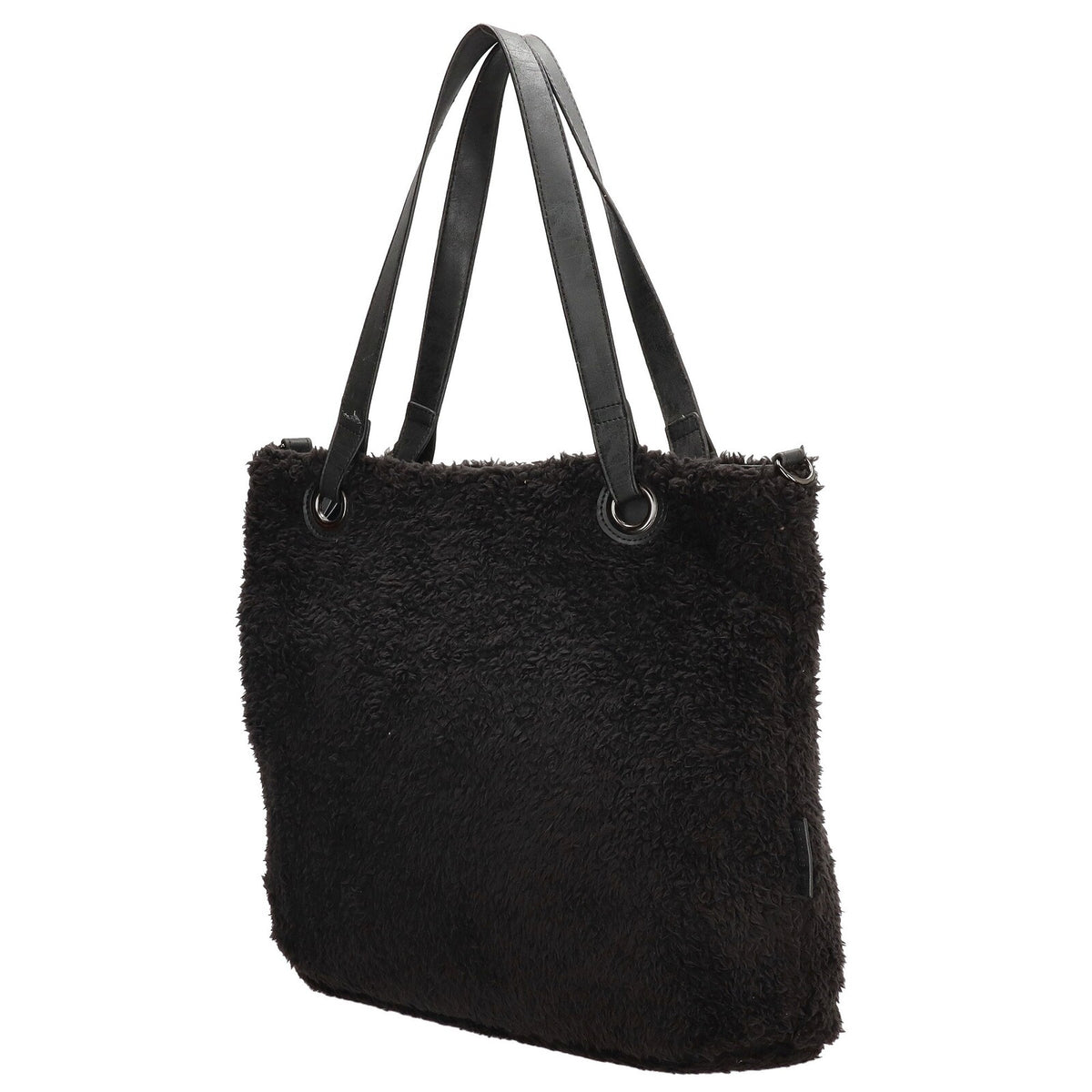 Zwarte Enrico Benetti Teddy shopper 66596; superzacht teddy‑materiaal, ruim en praktisch.