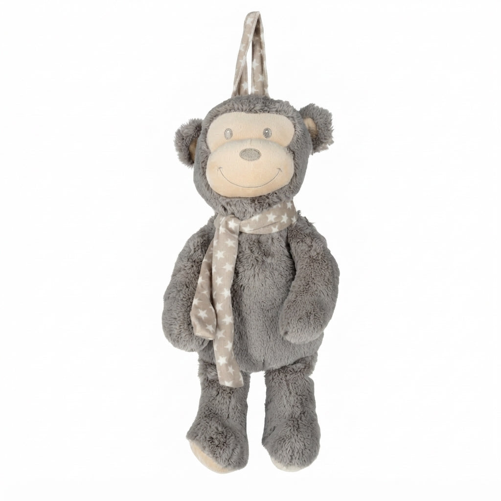 Zachte kinderrugzak aap bruin - Antonio Home