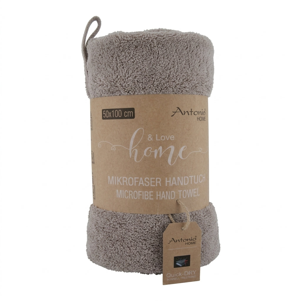 Microvezel handdoek - Beige - 50x100 cm